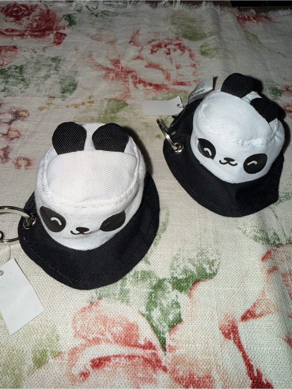Kids Panda Keychain Hat Accessory (2pk)